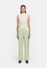Chauffeur Silk Trouser - Matcha Green