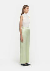 Chauffeur Silk Trouser - Matcha Green