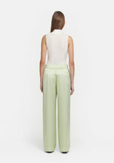 Chauffeur Silk Trouser - Matcha Green