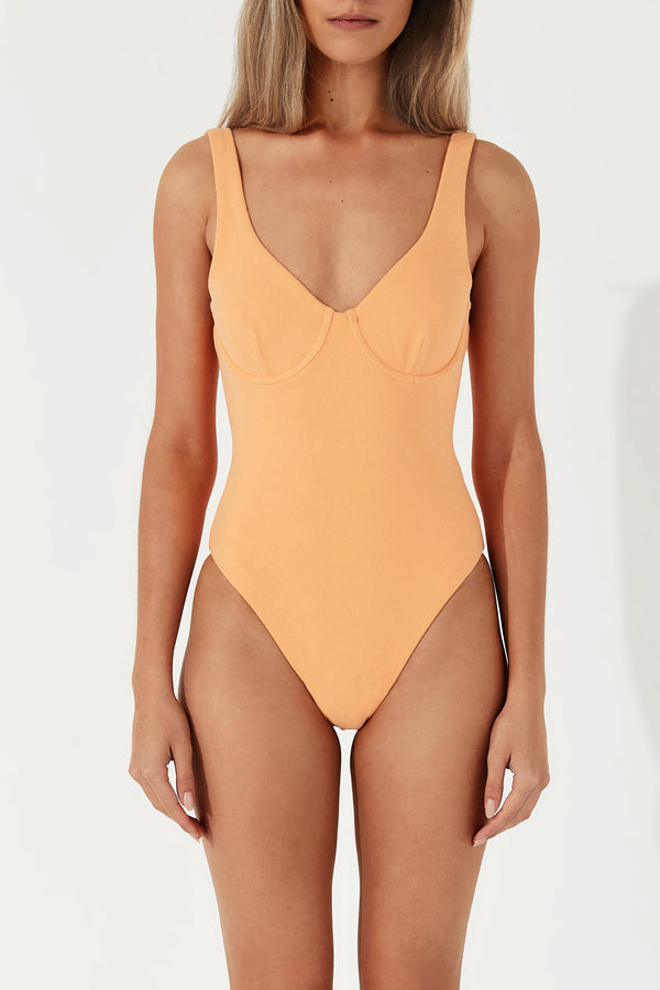 ROCKMELON TOWELLING BALCONETTE ONE PIECE