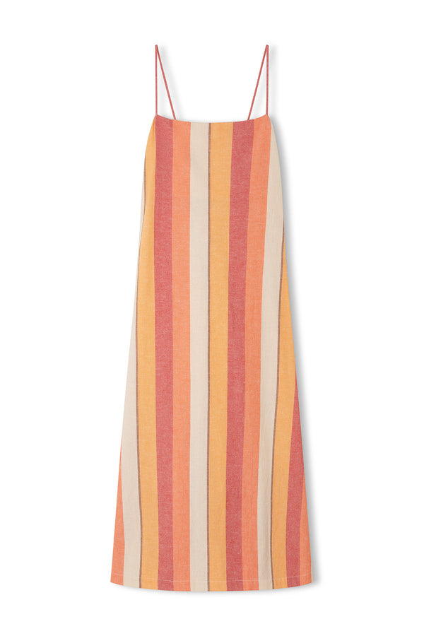 SUN STRIPE ORGANIC COTTON DRESS