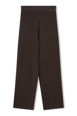 CHARCOAL COTTON CROCHET PANT