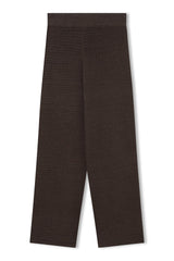 CHARCOAL COTTON CROCHET PANT