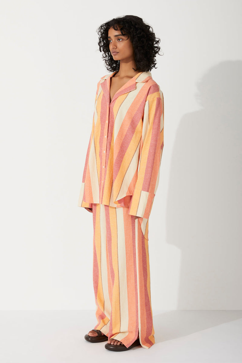 SUN STRIPE ORGANIC COTTON SHIRT