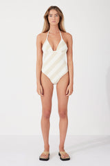 HUSK STRIPE TEXTURED ONE PIECE