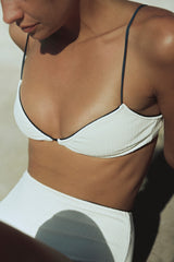 MILK TEXTURED WAISTED FULL BRIEF