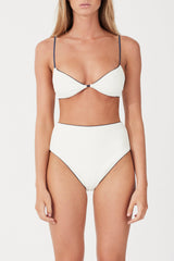 MILK TEXTURED WAISTED FULL BRIEF