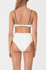 MILK TEXTURED WAISTED FULL BRIEF