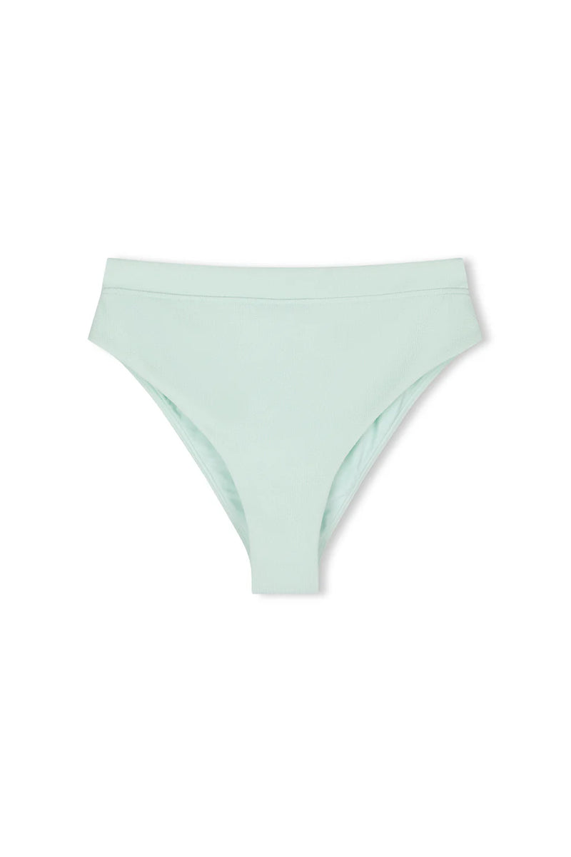 SEAGLASS TEXTURED HIGH WAISTBAND BRIEF
