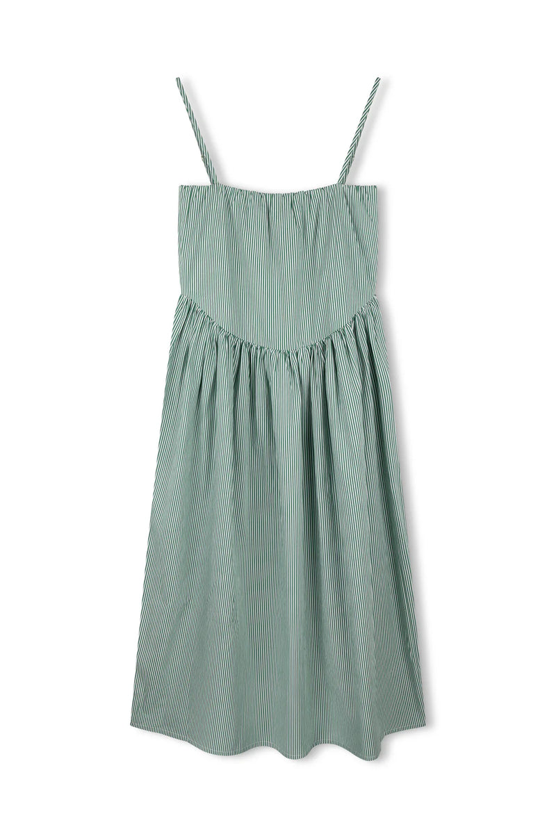 Tallow Pin Stripe Cotton Dress
