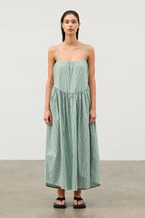 Tallow Pin Stripe Cotton Dress