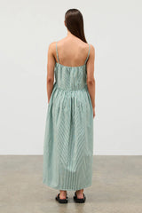 Tallow Pin Stripe Cotton Dress
