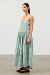 Tallow Pin Stripe Cotton Dress