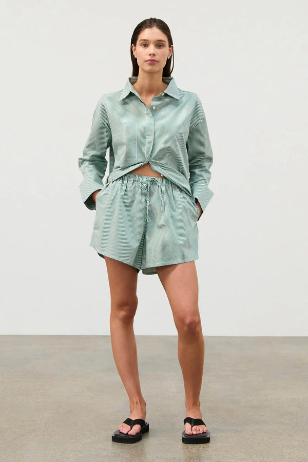 Tallow Pin Stripe Cotton Shirt