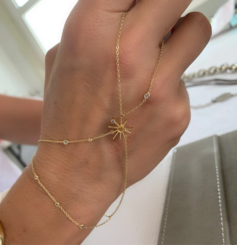 ¡Buenos Días! Citrine and Topaz Hand Piece