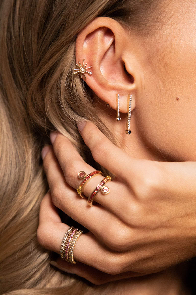 ¡Buenos Días! Mini Sun Stud Earring - LEFT