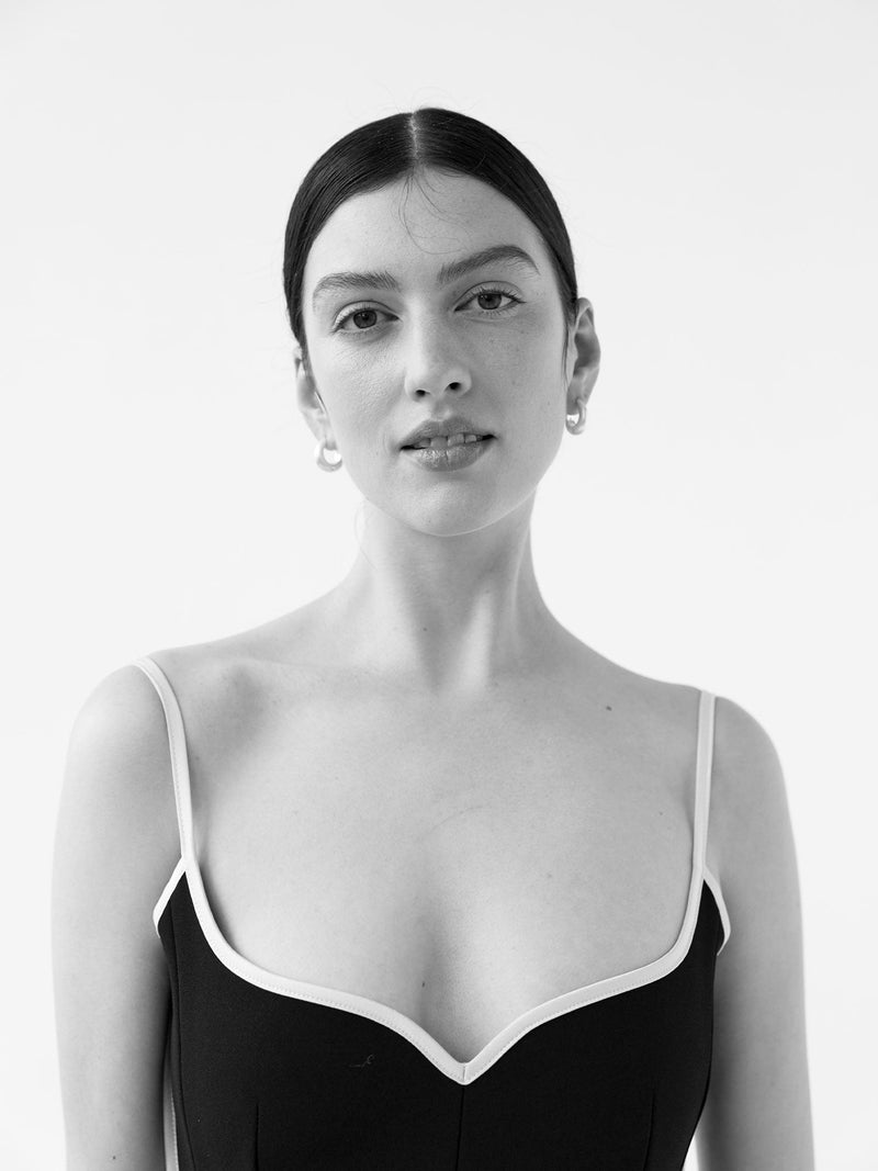 HEART SINGLET | BLACK & WHITE