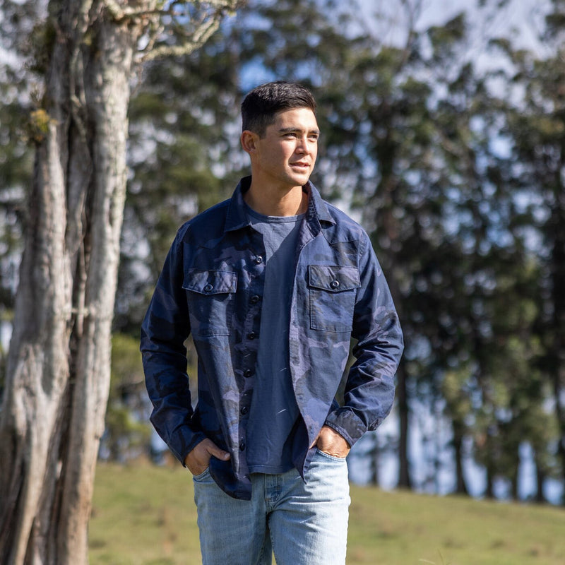 Waimea Overshirt Surplus Camo - Blue