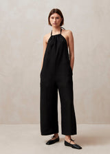 Yona - Black Linen Jumpsuit