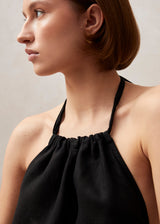 Yona - Black Linen Jumpsuit