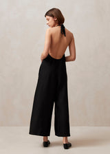 Yona - Black Linen Jumpsuit