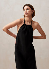 Yona - Black Linen Jumpsuit