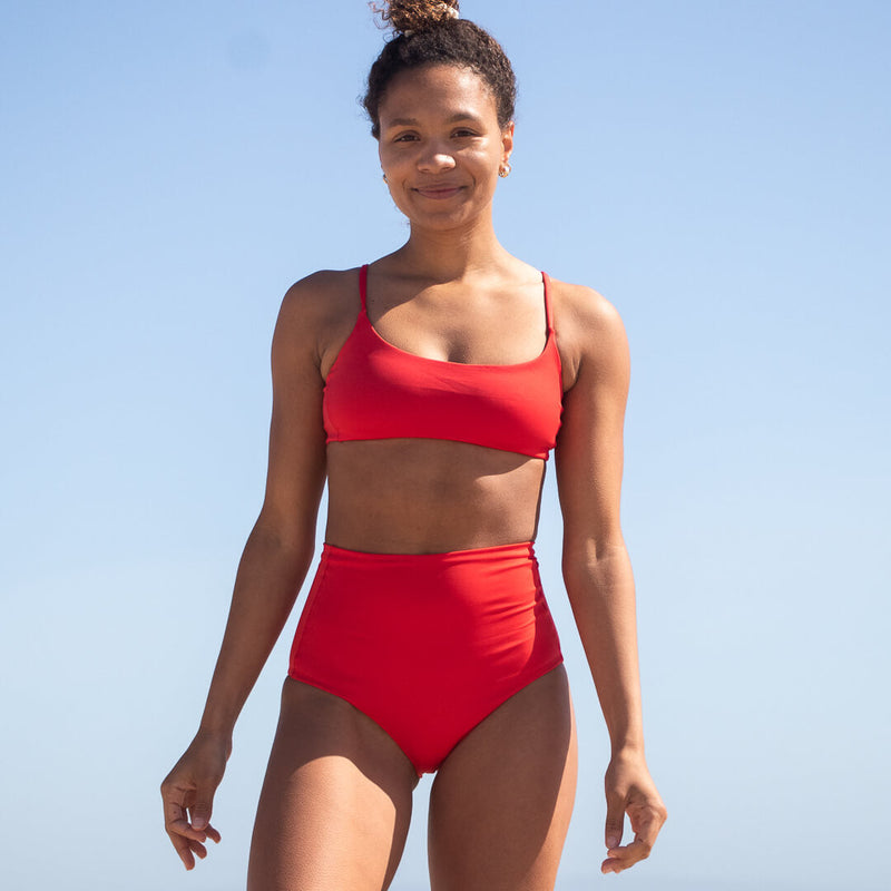 Pool Days Top	- Sweet Chili (Red)