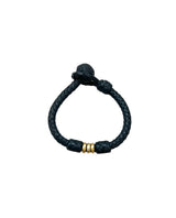 Sardena Bracelet -14K beads, w/ Diamonds- Charcoal Grey-6.25"