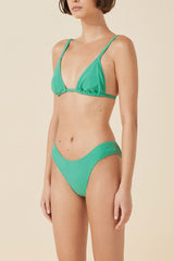 GREEN TOWELLING CURVE BRIEF