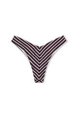PLUM STRIPE V CHEEKY BRIEF