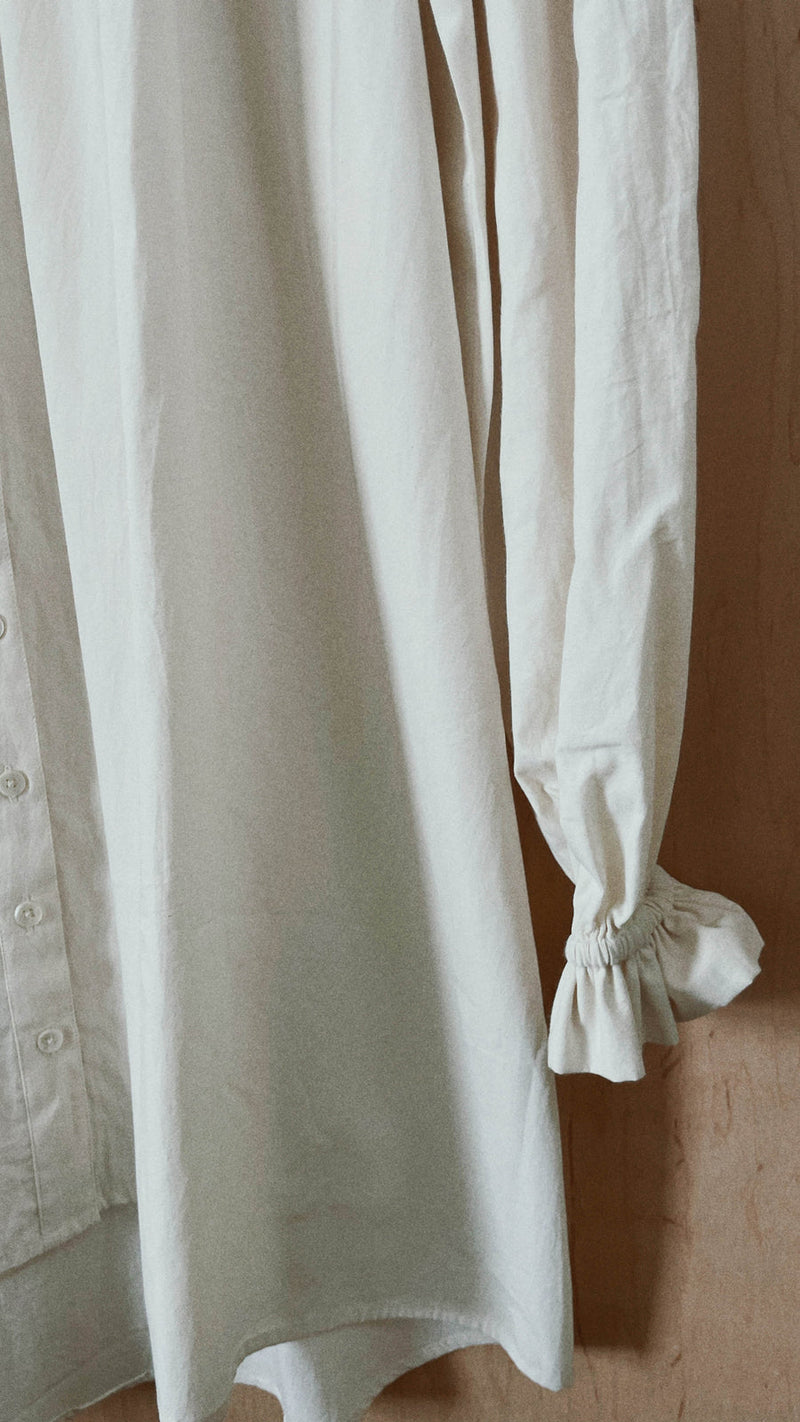 Isla Long-Sleeve Dress, Cream