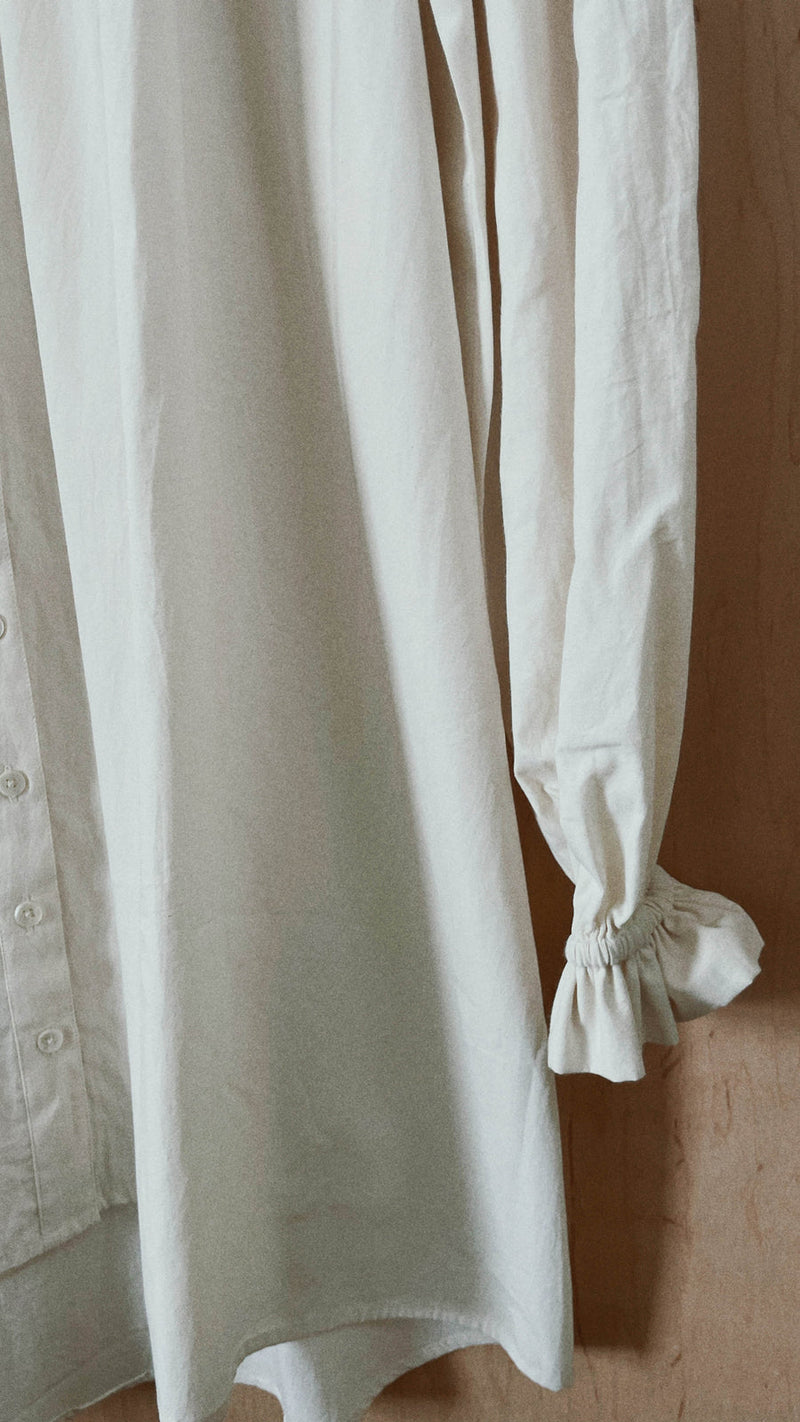 Isla Long-Sleeve Dress, Cream
